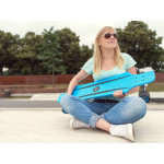 Longboard Hudora CruiseStar Skateboard modro-čierny 91,4 cm